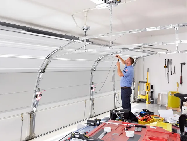 Garage door cable repair service by New Fairfield Garage Door Repair in New Fairfield
