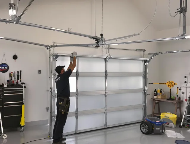 New Fairfield Garage Door Repair certified team performing precision garage door installation in New Fairfield
