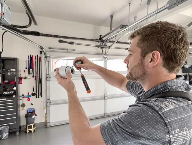 Garage door opener repair service by New Fairfield Garage Door Repair in New Fairfield