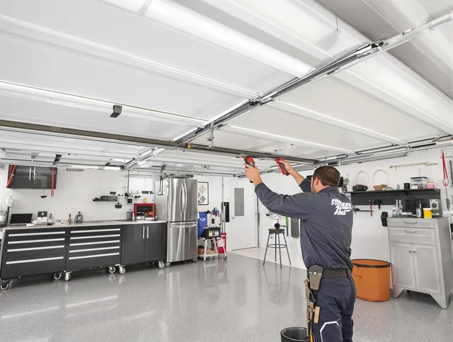 Overhead garage door repair service by New Fairfield Garage Door Repair in New Fairfield