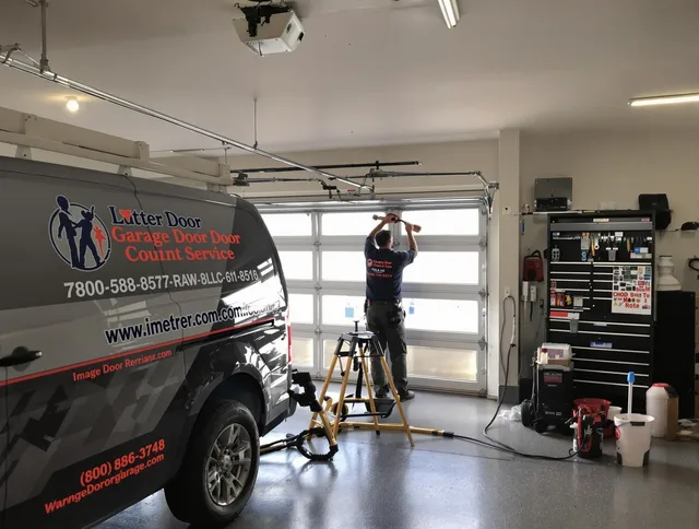 New Fairfield Garage Door Repair team performing same-day garage door repair in New Fairfield