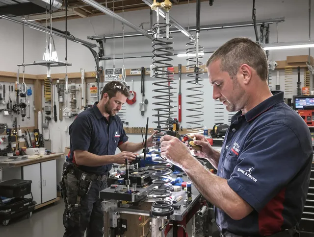 Garage door spring repair service by New Fairfield Garage Door Repair in New Fairfield